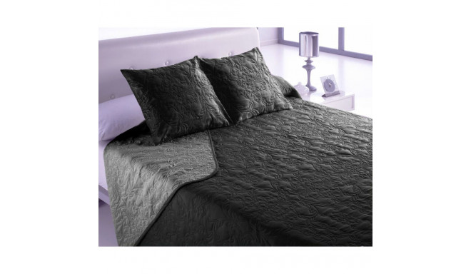 Bedspread (quilt) Hosteline VEGAS Black Super king (3 Pieces)