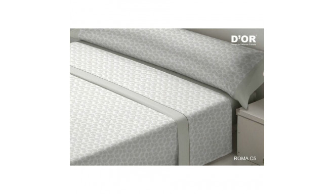 Bedding set D'Or ROMA Grey Super king Franela