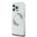 Guess GUHMP16LHFWFCT iPhone 16 Pro 6.3" transparent/transprent hardcase IML Flowers Wreath MagSafe