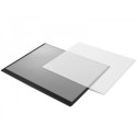 Table mat Forpus, 50x63cm, black with transparent cover Raised 1010-501