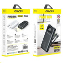 AWEI PowerBank P169K 20000mAh 22.5W black/black display + PD/Lightning cables