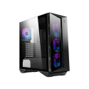 MSI MPG GUNGNIR 110R Mid Tower Gaming Computer Case Black  USB 3.2 Gen2 Type C  4x 120mm ARGB Fan  M