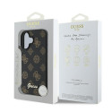 Guess GUHMP16MPGPYSK iPhone 16 Plus 6.7" black/black hardcase PU Peony Script MagSafe