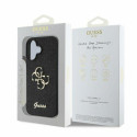 Guess GUHCP16SHG4SGK iPhone 16 6.1" black/black hardcase Fixed Glitter Big 4G