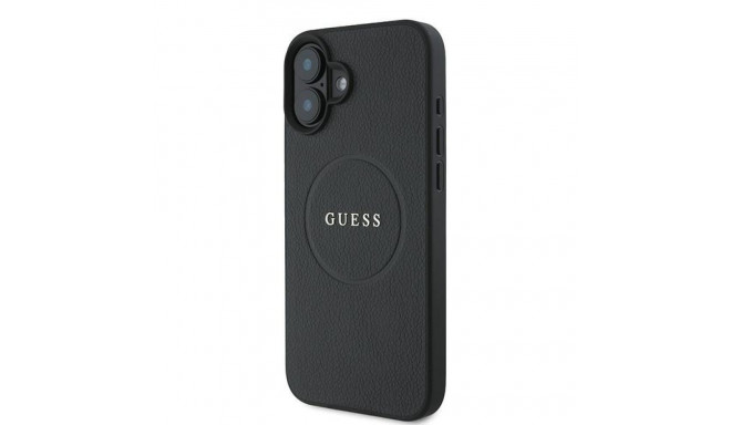 Guess GUHMP16MPGHSMMK iPhone 16 Plus 6.7" must kare kõvakorpus rõngas MagSafe