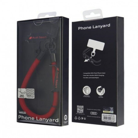 Audi universaalne telefoni kaelapael 28cm 10mm punane AUS-HSL10-RSQ/D1-RD