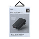 UNIQ Lad. network. Votre Slim Duo 20W USB-C + USB-A black/charcoal black