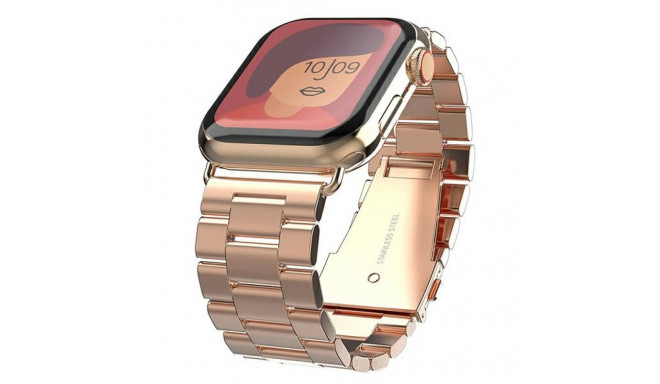 Mercury metallrihm Apple Watch 42 mm roosakaskuldne