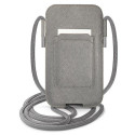 Guess Bag GUPHLPSASBGR 6.7" gray/grey Saffiano Strap