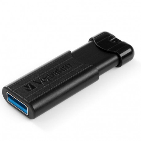 Verbatim USB-A 3.2 Gen 1 PinStripe Flash Drive 128GB black 49319