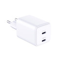 3MK Hyper Charger PD 45W charger network. white/white + 2x USB-C Cables