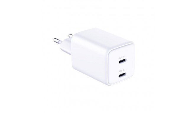 3MK Hyper Charger PD 45W laadija valge + 2x USB-C kaablid