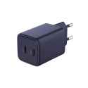 3MK Hyper Charger PD 45W charger network. black/black + 2x USB-C Cables