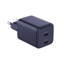 3MK Hyper Charger PD 45W charger network. black/black + 2x USB-C Cables