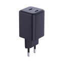 3MK Hyper Charger PD 45W charger network. black/black + 2x USB-C Cables