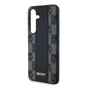 DKNY DKHMS24MPCPVSLK S24+ S926 black/black hardcase Leather Checkered Mono Pattern MagSafe
