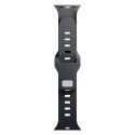 3MK Silicone Watch Strap black/black for Apple Watch 42/44/45/49mm