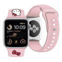Hello Kitty Strap HKAWMSCHBLP Apple Watch 38/40/41mm pink/pink strap Silicone Kitty Head