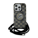 Karl Lagerfeld KLHMP15XHCKCKLCK iPhone 15 Pro Max 6.7" black/black hardcase IML Crossbody Monogram K