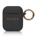 Guess GUACCSILGLBK AirPods 1/2 cover black/black Silicone Glitter