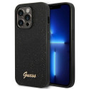 Guess GUHCP14LHGGSHK iPhone 14 Pro 6.1" black/black hard case Glitter Script