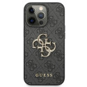 Guess GUHCP13L4GMGGR iPhone 13 Pro / 13 6.1" gray/gray hardcase 4G Big Metal Logo