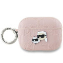 Karl Lagerfeld KLAP2PGKCPP AirPods Pro 2 (2022/2023) cover pink/pink Monogram Karl & Choupette Head