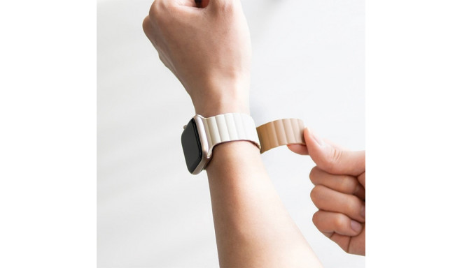 Araree Silicone Link rihm Apple Watch 42/44/45/49mm soe valge-khaki AR70-01907C