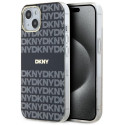 DKNY DKHMP14SHRHSEK iPhone 14 / 15 / 13 6.1" black/black hardcase IML Mono & Stripe MagSafe