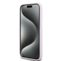 DKNY DKHMP15SSMCHLP iPhone 15 / 14 / 13 6.1" pink/pink hardcase Liquid Silicone Small Metal Logo Mag