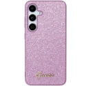 Guess GGUHCS24MHGGSHU S24+ S926 purple/purple hardcase Glitter Script