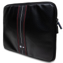 BMW Sleeve BMCS14COMSCAKR 14" black/black Carbon Red Stripes