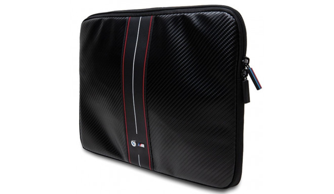 BMW Sleeve BMCS14COMSCAKR 14" black Carbon Red Stripes