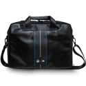 BMW bag BMCB15COMSCAKL 16" black/black Carbon Blue Stripes