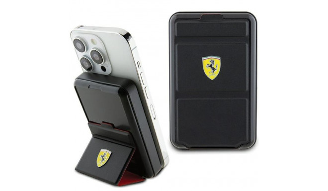 Ferrari Powerbank juhtmevaba 15WFEPB10MSPLEK 10000 mAh alusega must/must metallist logo MagS
