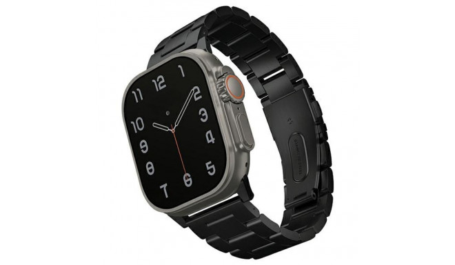 UNIQ Osta Strap Apple Watch 42/44/45/49mm Series 1-8/SE/SE2/SE3/Ultra1/2/3 roostevabast terasest mus