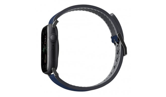 UNIQ Straden Strap Apple Watch Series1-8/SE/SE2/SE3/Ultra1/2/3 42/44/45/49 Leather Hybrid Strap blue