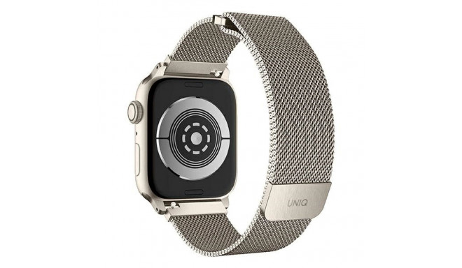UNIQ Dante Strap Apple Watch Series 1/2/3/4/5/6/7/8/SE/SE2 38/40/41mm Stainless Steel starlight