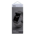 UNIQ Aspen Apple Watch strap 44/42/45 mm Series 1/2/3/4/5/6/7/8/9/SE/SE2 Braided DE gray/pebble gray