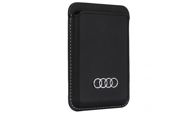 Audi sünteetiline nahk rahakott kaarditaskuga must MagSafe AU-MSCH-Q3/D1-BK