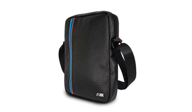 BMW bag BMTB8MCPBK Tablet 8" black/black Carbon / Tricolor Stripe