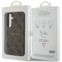 Guess GUHMS24MG4GFRW S24+ S926 brown/brown hardcase 4G Collection Leather Metal Logo MagSafe