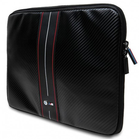BMW Sleeve BMCS16COMSCAKR 16" black Carbon Red Stripes