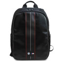 BMW backpack BMBP15COMSCAKR 16" black/black Carbon Red Stripes