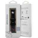 Hello Kitty HKAWLSCHBLK Apple Watch Strap 42/44/45/49mm black/black strap Silicone Kitty Head