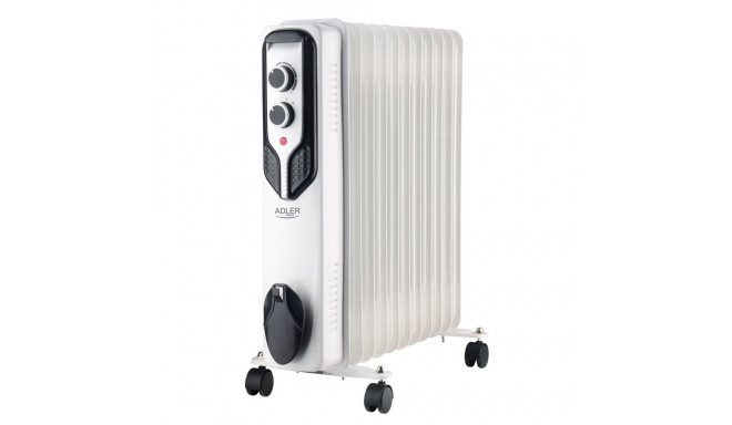 Adler AD 7817 õlitäidisega radiaator 2500 W 3 võimsustaset valge