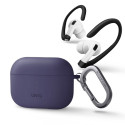 UNIQ case Nexo AirPods Pro 2 gen + Ear Hooks Silicone (2022/2023) purple/fig purple