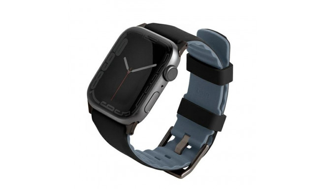 UNIQ Linus Strap Apple Watch Series 1-8/SE/SE2 38/40/41mm Airosoft Silicone midnight black