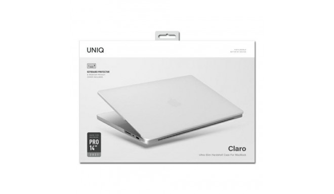 UNIQ Claro Bookcase MacBook Pro 14" (2021) dove matte clear