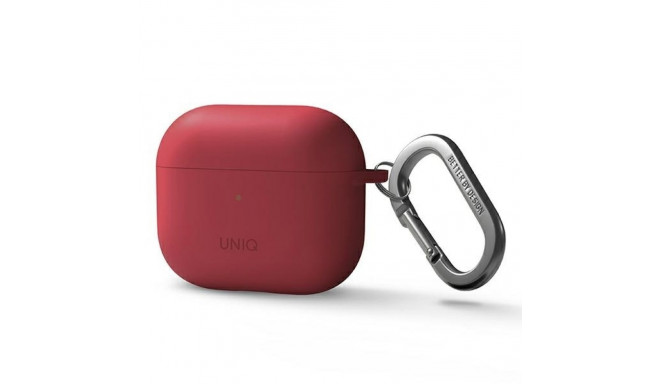UNIQ Nexo ümbris AirPods 3 gen.+ kõrvasangad silikoon korall